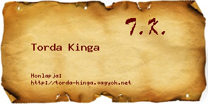 Torda Kinga névjegykártya